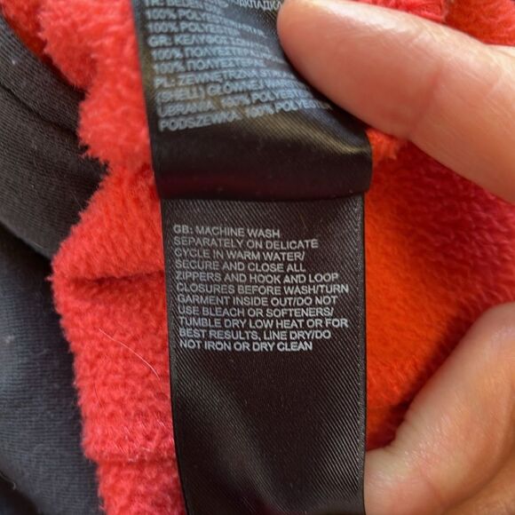 The North Face | Coral Pink Mock Neck Full Zipper Fleece Jacket M - Picture 9 of 9